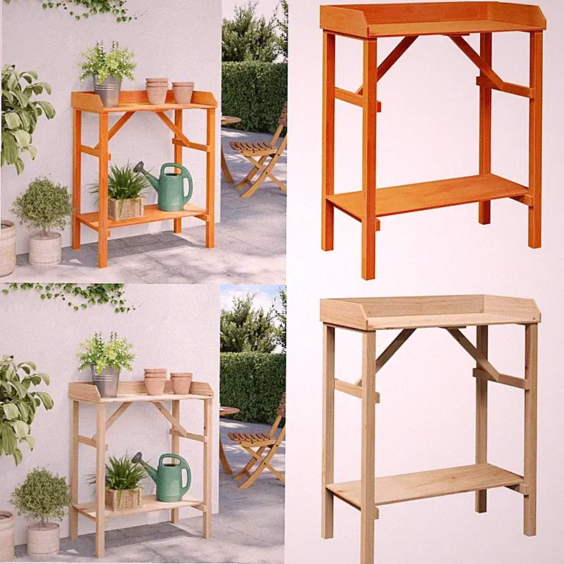 Pflanztisch Kiefernholz Gärtnertisch Gartenarbeitstisch Gartentisch GU