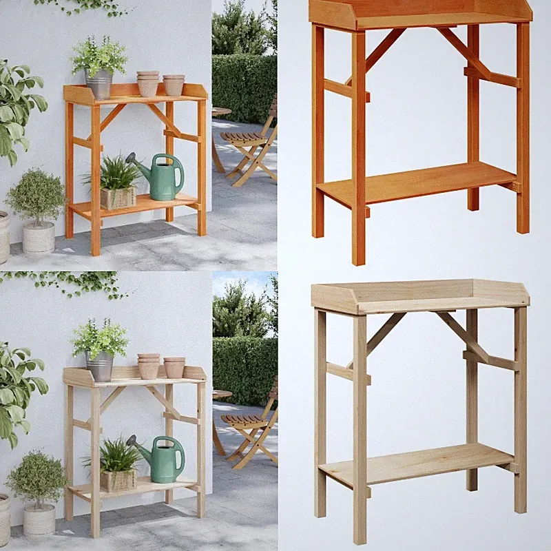 Pflanztisch Kiefernholz Gärtnertisch Gartenarbeitstisch Gartentisch GU