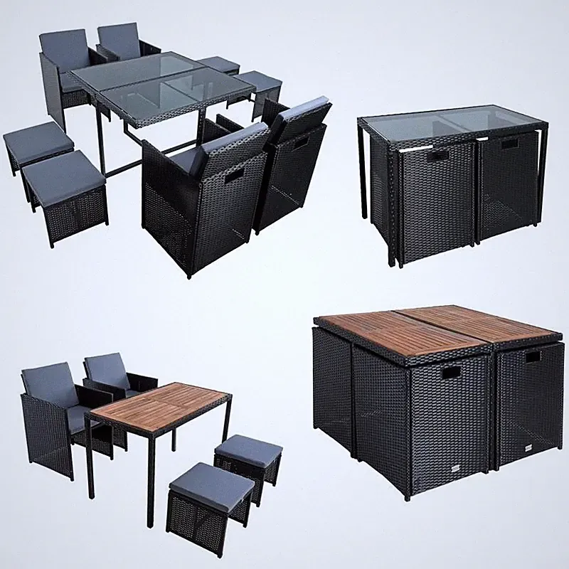 Polyrattan Gartenmöbel Set Sitzgruppe Essgruppe Gartenset Rattanmöbel Rattan Set