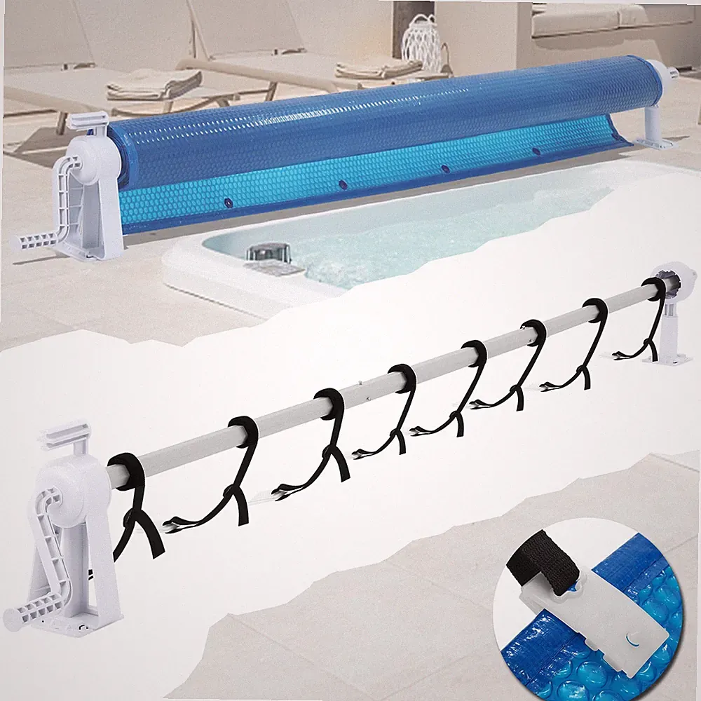 Pool Fahrbares Aufrollsystem Aufroller Ausziehbar für Solarfolie Abdeckungen Alu