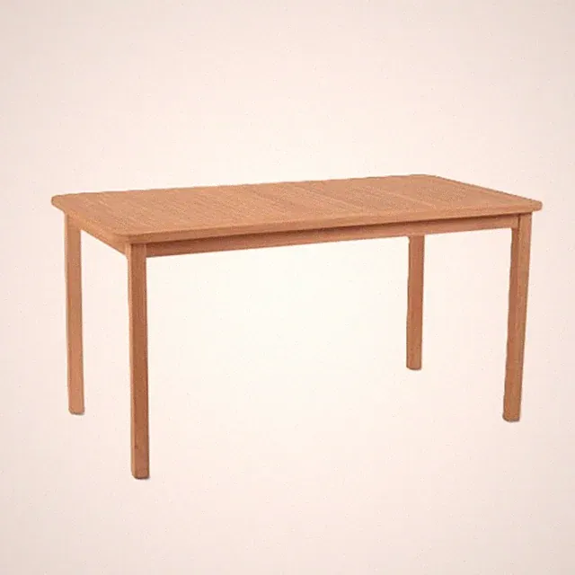 Premium Teak Gartentisch 140x80 cm FORMA Massivholz Golden Sanded Qualität #702