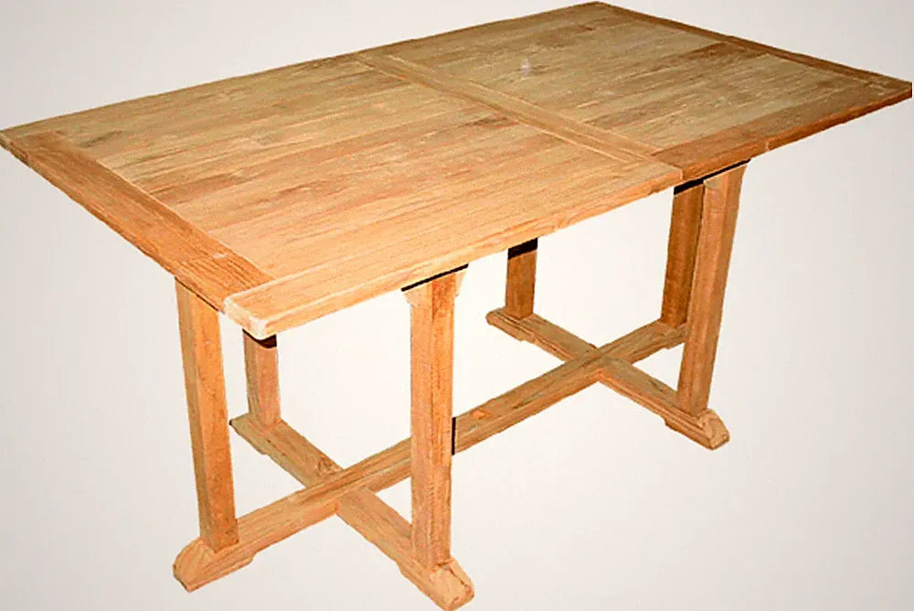 Premium XXL Teak Ausziehtisch rechteckig Gartentisch Teakmöbel ausziehbar 210 cm