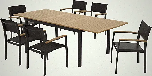 Primaster Garten-Essgruppe Atrani 6 Personen mit ausziehbarem Tisch Essplatz