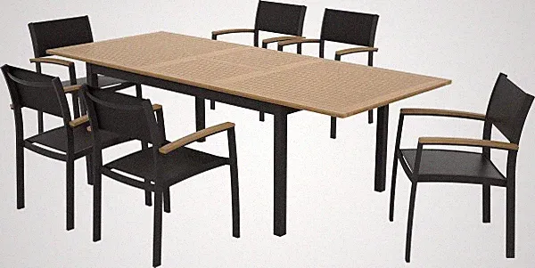 Primaster Garten-Essgruppe Atrani 6 Personen mit ausziehbarem Tisch Essplatz