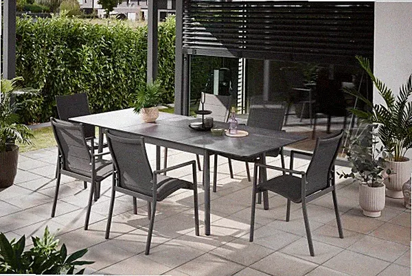 Primaster Garten-Essgruppe Taormina Bilbao 6 Personen mit ausziehbaren Tisch