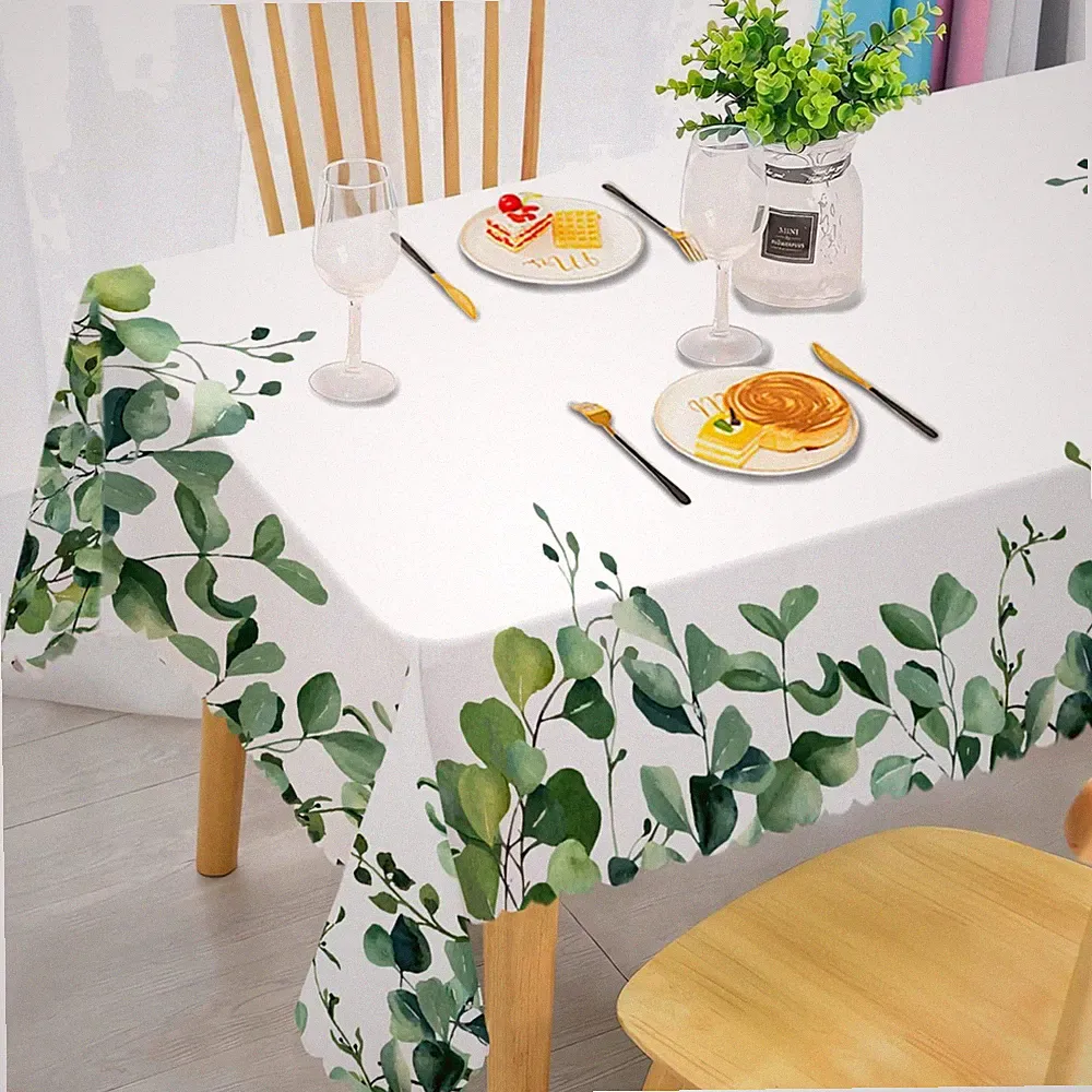 Rechteckige Blumen Gartentischdecken für Outdoor und Garten, Schmutzabweisend...