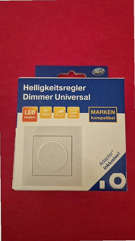 REV Helligkeitsregler Dimmer Universal Geeignet für Leuchtmittel: LED-Lampe