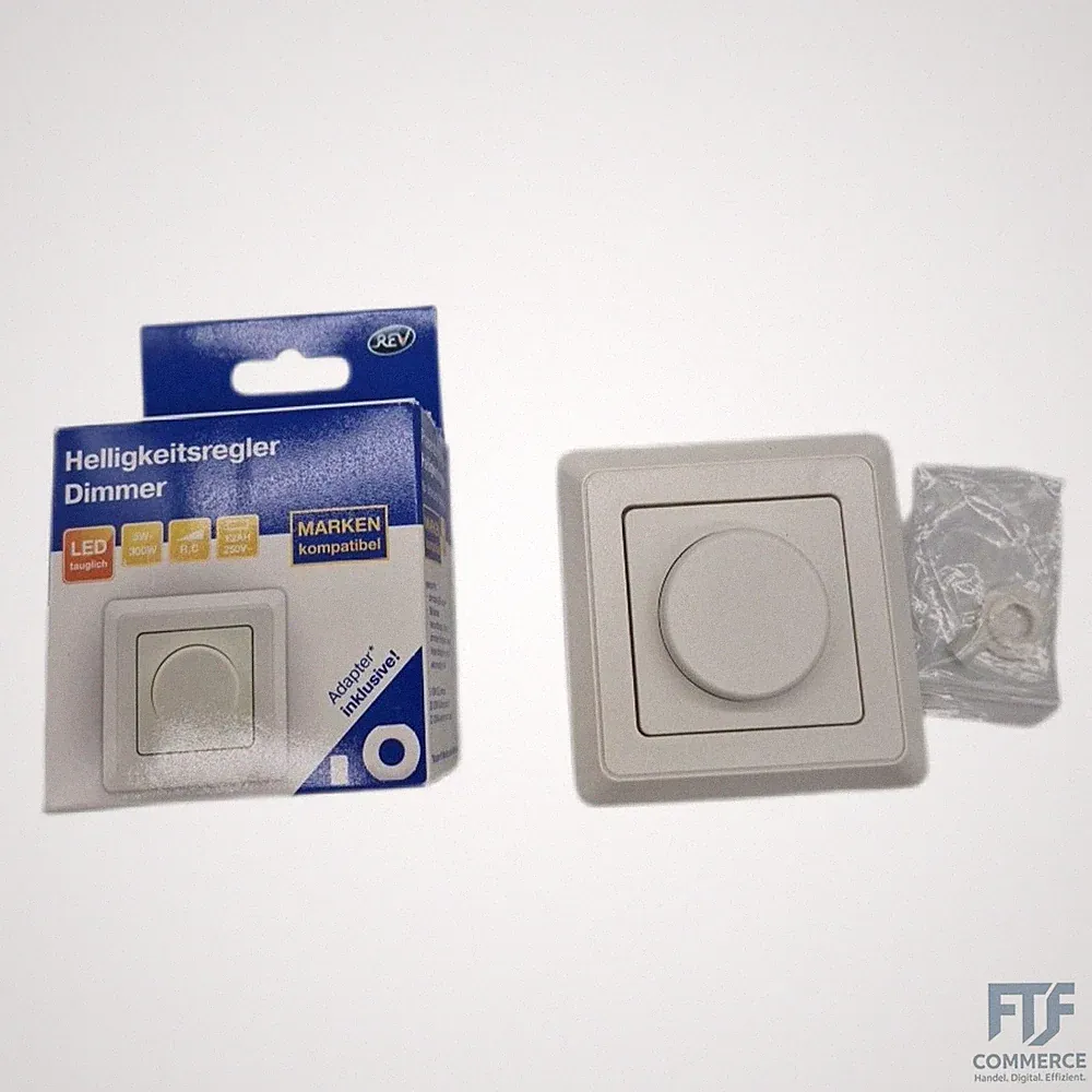 REV PrimaLuxe Dimmer - Lichtschalter für LED Lampen 5-100W und Glühlampen 5-300W