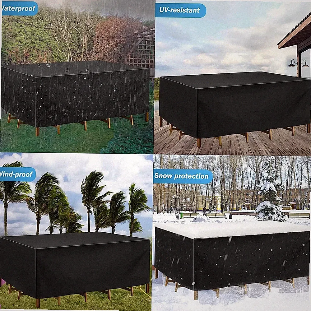 Robuste wasserdichte Garten Terrasse Möbel Abdeckung Tisch Stuhl Sofa Bank Rattan