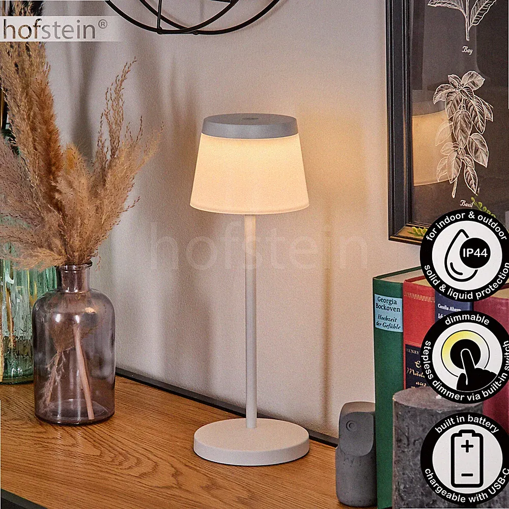 Schlaf Zimmer Garten Beleuchtung weiß LED Außen Tisch Leuchte Dimmbar modern