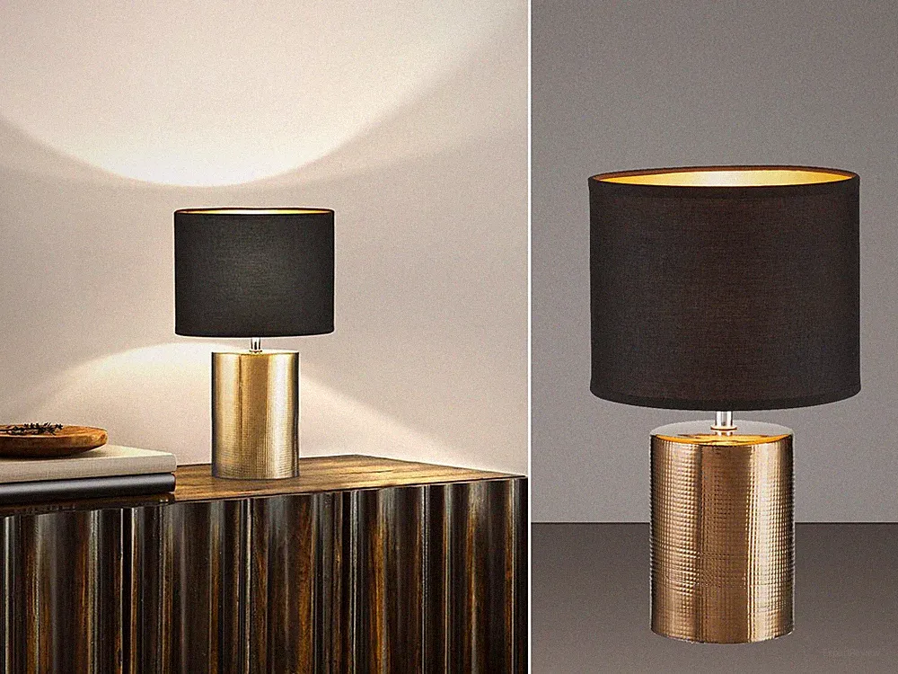 Schöne Nachttischlampen mit Keramikfuß & Stoffschirm Lampen für die Fensterbank