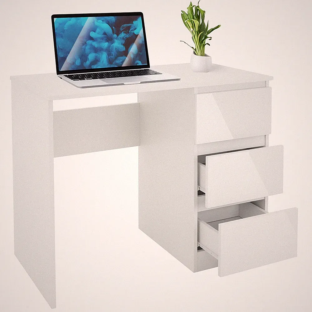 Schreibtisch Bürotisch 3 Schubladen Büromöbel PC Arbeitstisch Computertisch