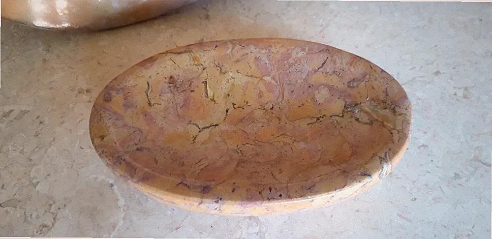Seifenschale Marmor Waschtisch Putzen Reinigen Küche Natur Kunst Indonesien