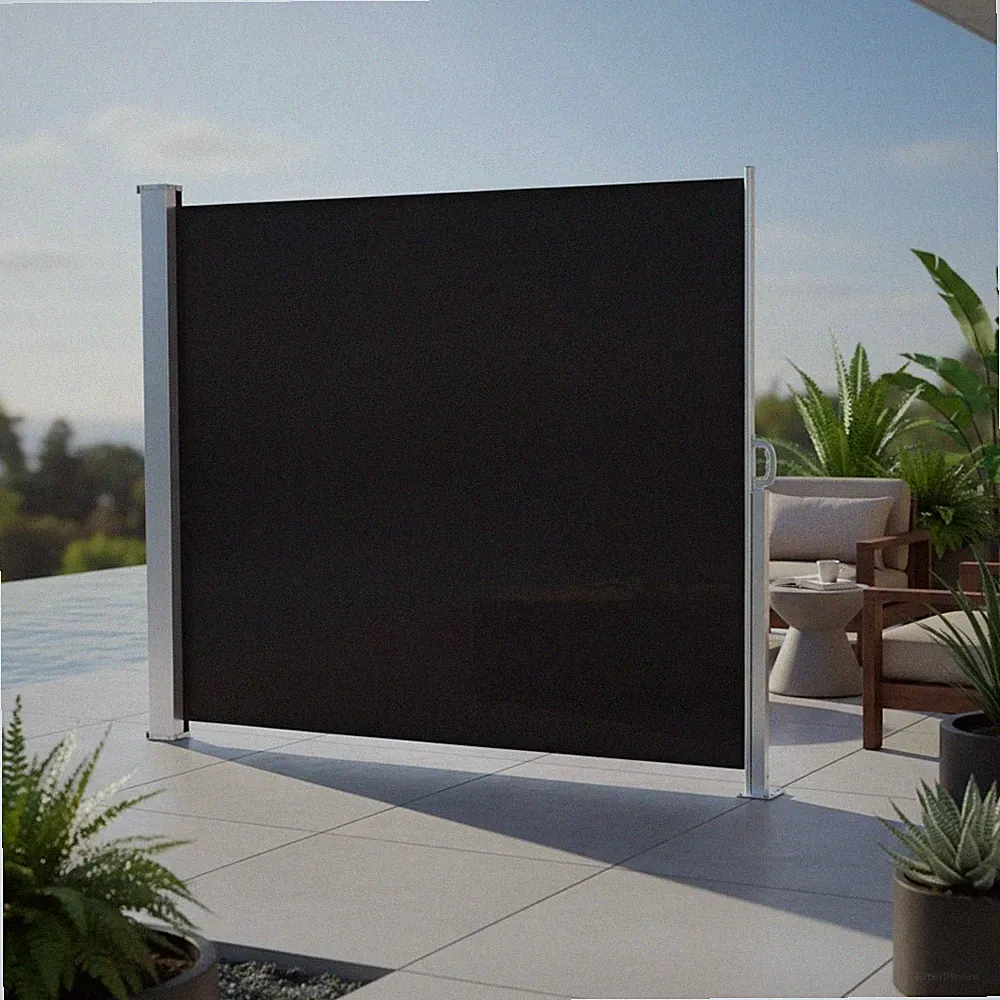 Seitenmarkise 160x300 Polyester Markise Seitenwand Sonnenschutz Seitenrollo ️