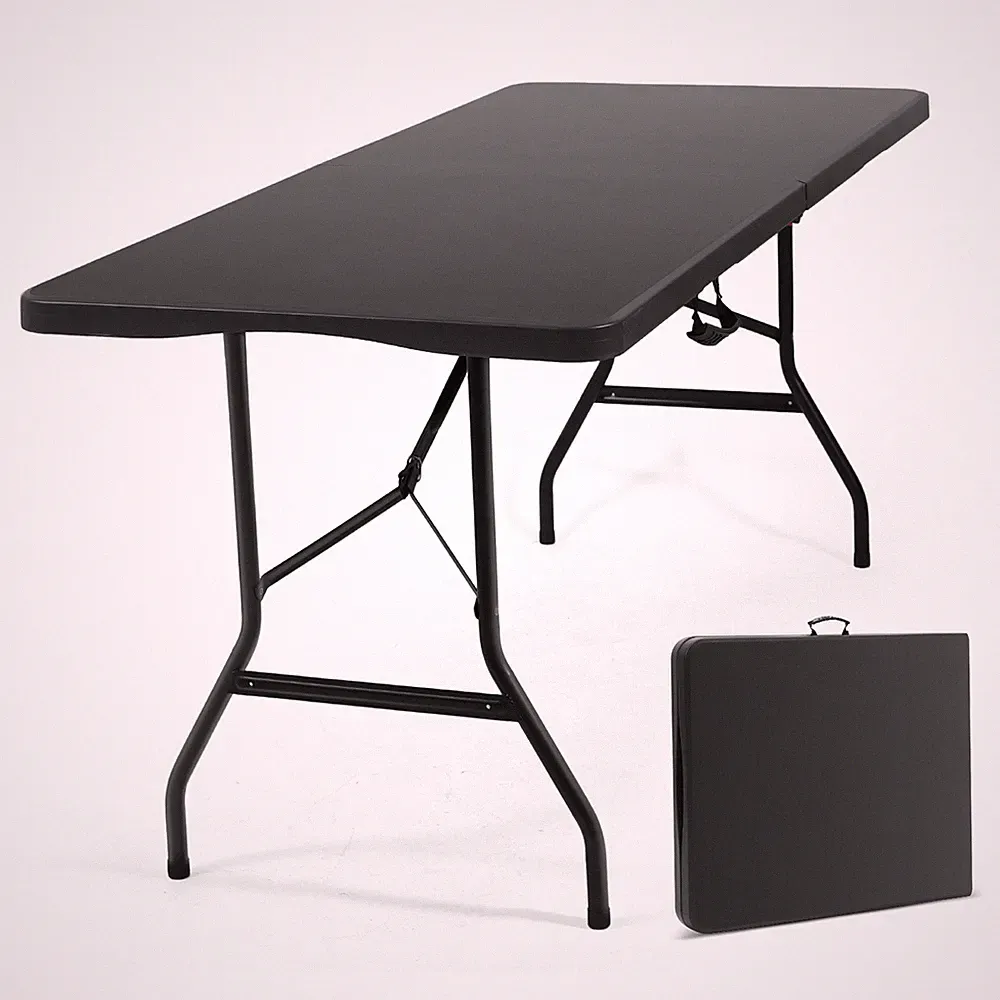 Sekey Buffettisch Klappbar Campingtisch Gartentisch Klapptisch Schwarz 4 Person