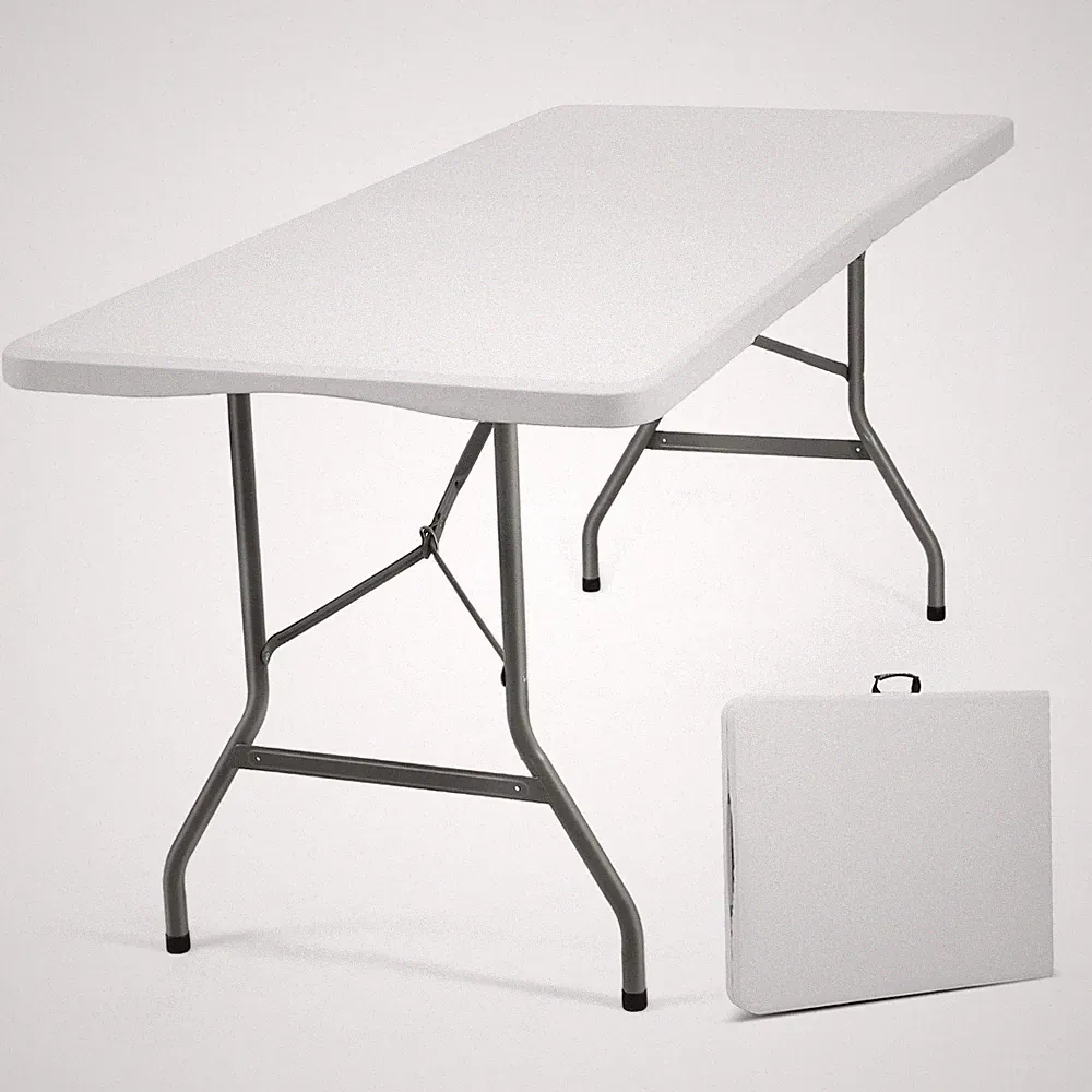 Sekey Buffettisch Klappbar Kunststoff 152 cm Campingtisch Gartentisch 4 Personen
