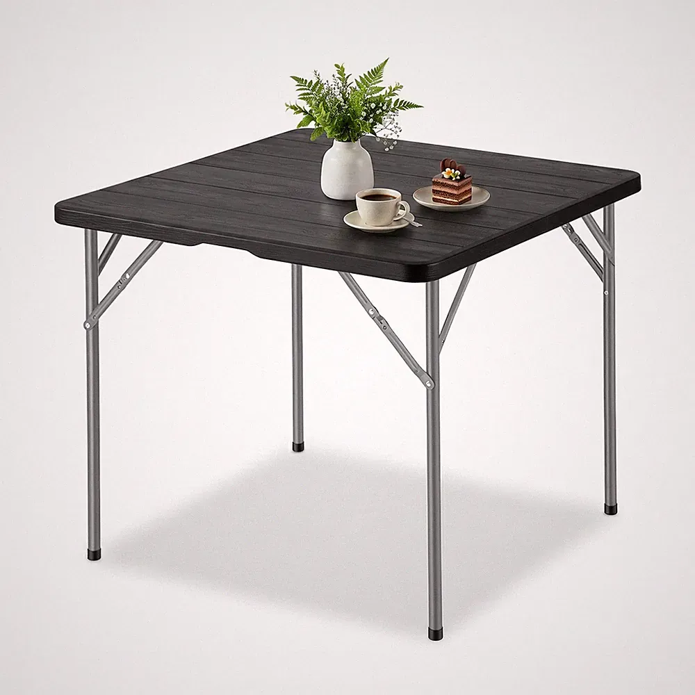 Sekey Gartentisch Klappbar Kunststoff Holz Optik Balkontisch Campingtisch