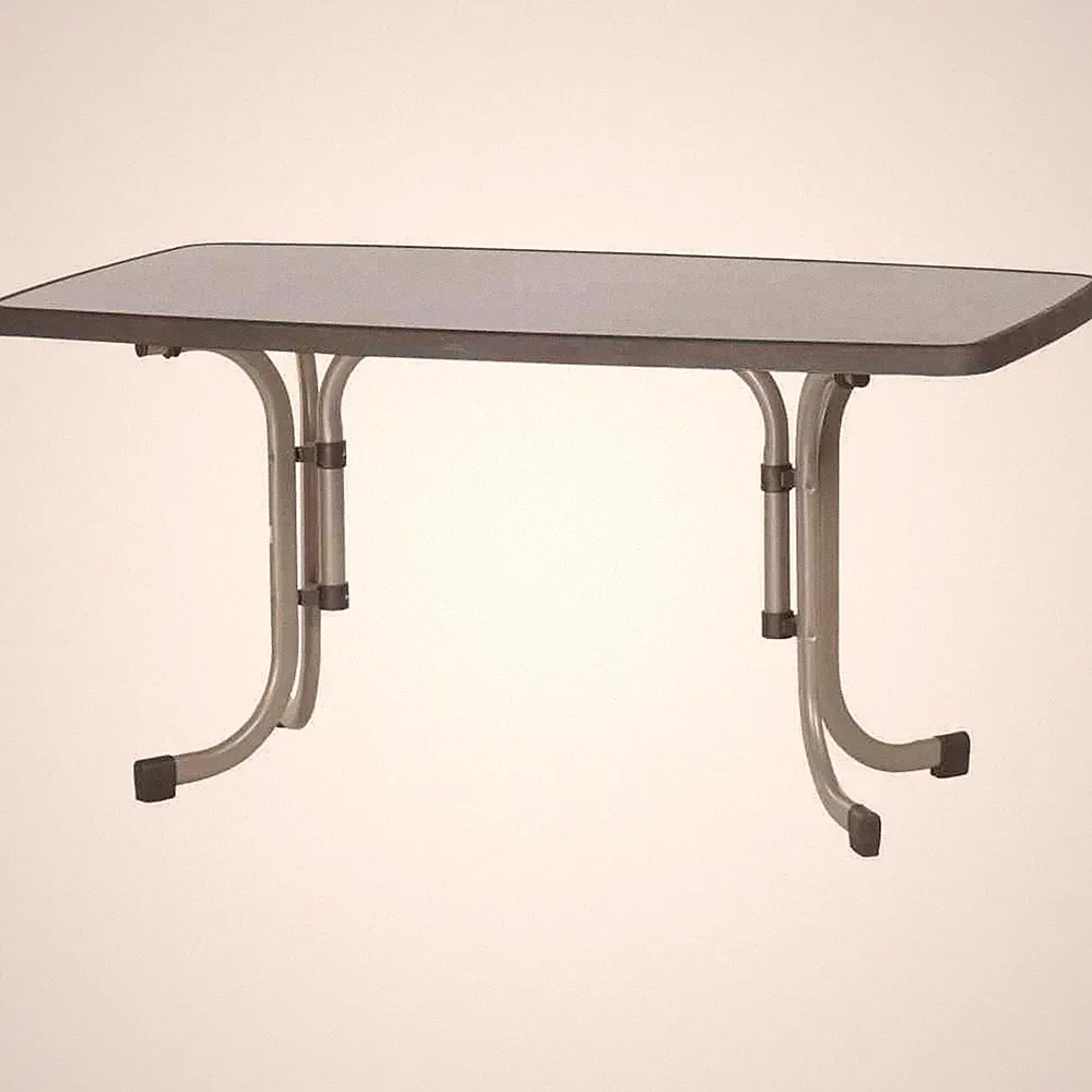 Sieger Klapptisch Gartentisch 150x 90 Cm Champagner/Mocca Tisch Garten Möbel NEU