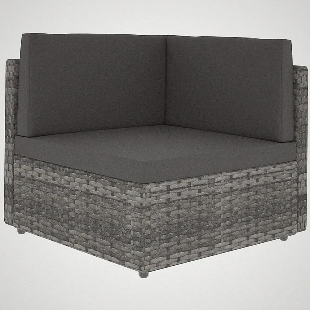 Sofa Modular Garten Lounge Ecksofa Gartensofa Gartenmöbel Poly Rattan vidaXL