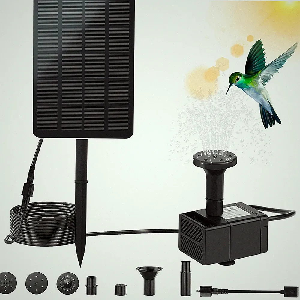 Solar Fontänenpumpe 5V 2.5W umweltfreundlich mit USB Stromquelle für Gartendeko