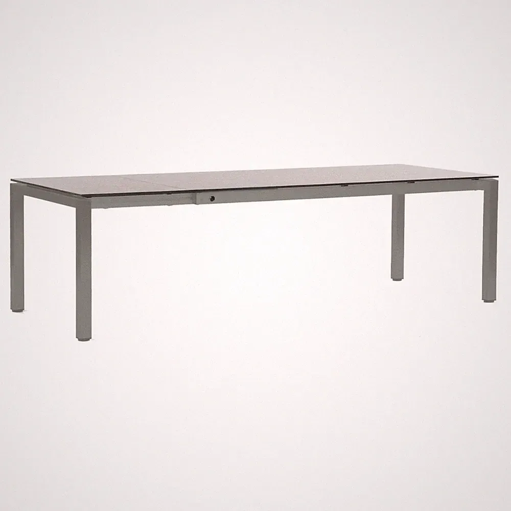 Sonnenpartner Base Ausziehtisch 200/260x100 cm Aluminium mit wählbarer Tischplat