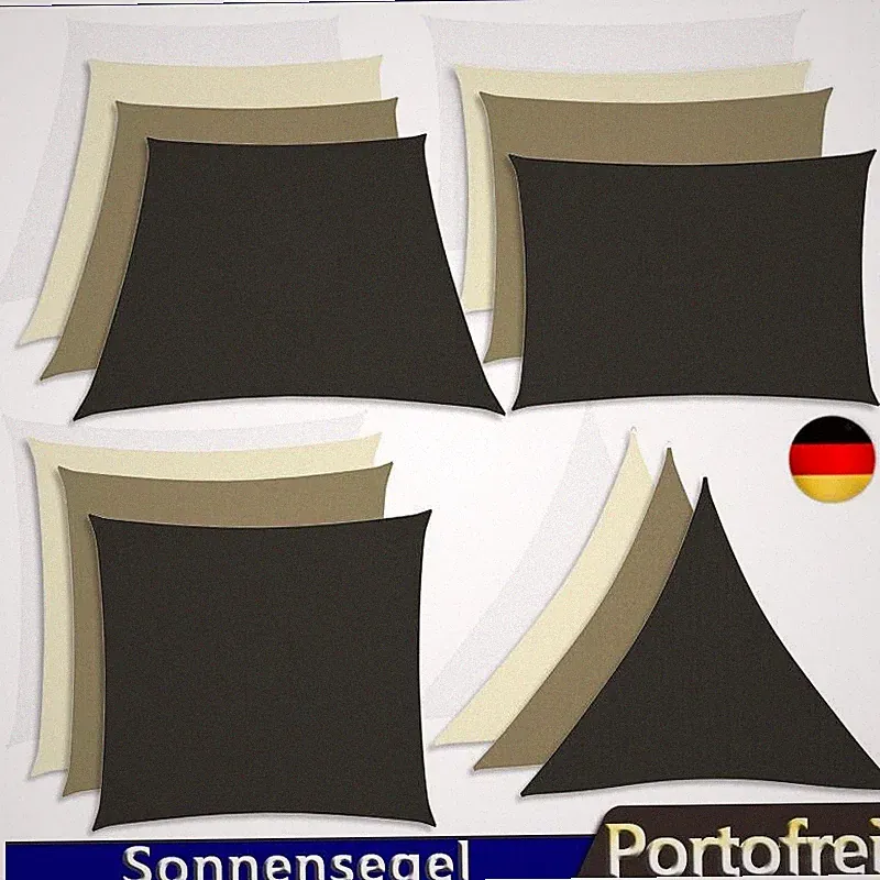 Sonnensegel Sonnenschutz Oxford-Gewebe Garten UV-Schutz Rechteck / Dreieckig