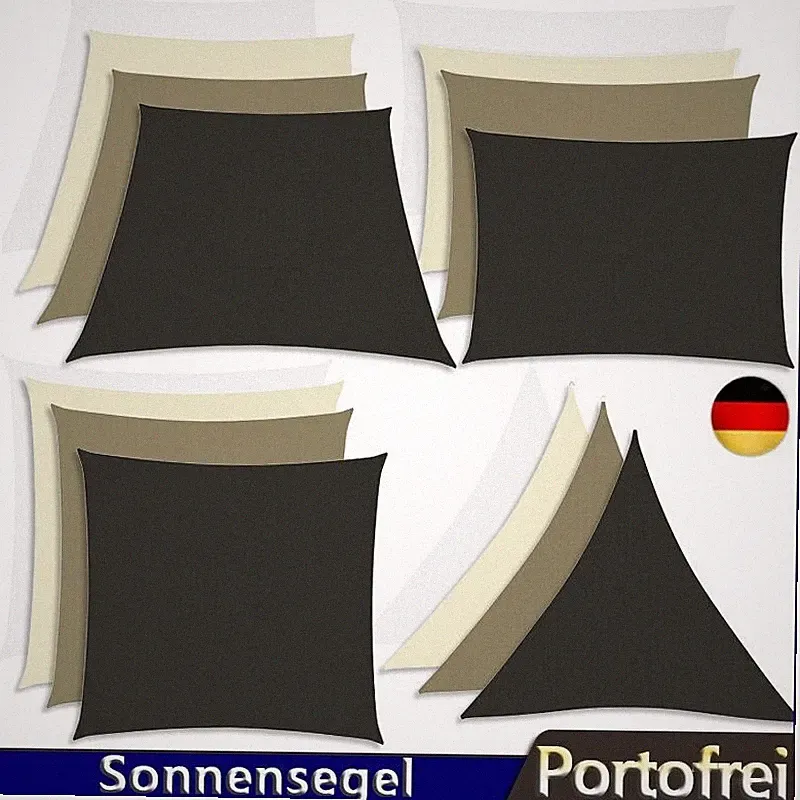 Sonnensegel Sonnenschutz Oxford-Gewebe Garten UV-Schutz Rechteck / Dreieckig