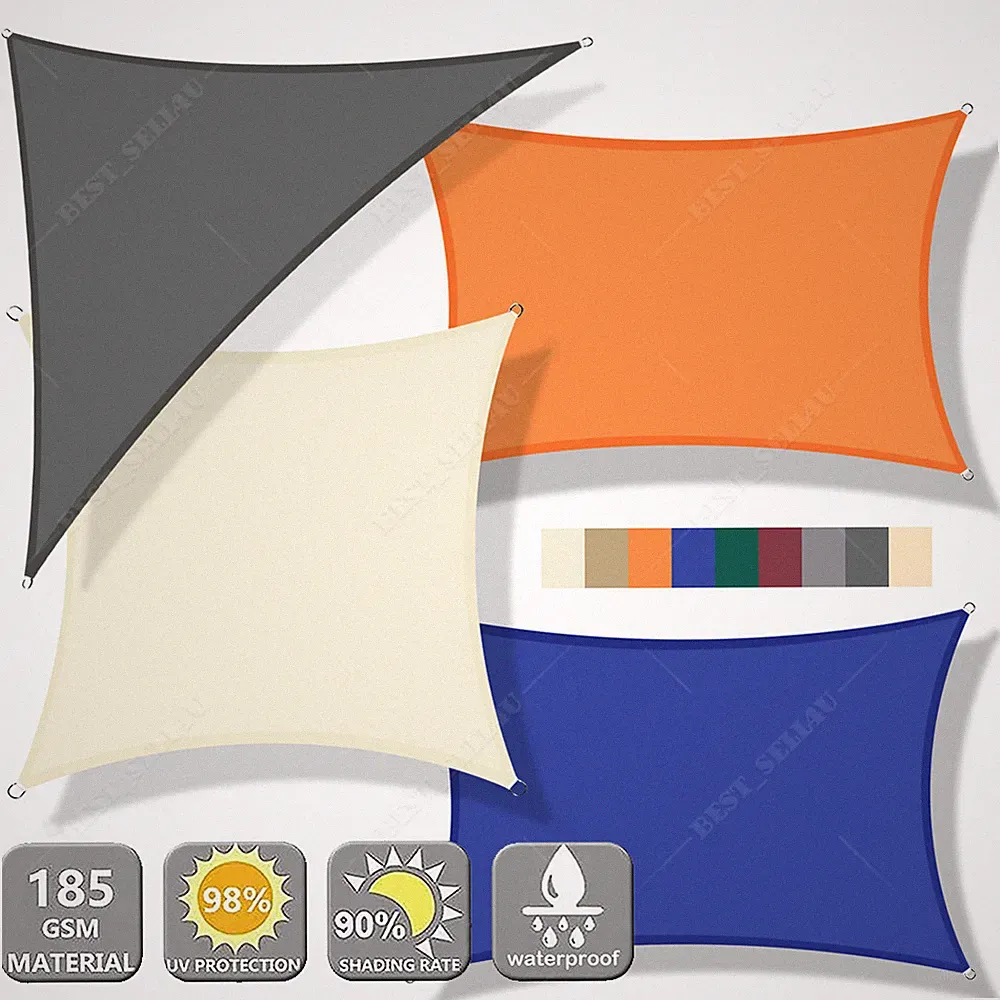 Sonnensegel Sonnenschutz Regenschutz wasserdicht Dreieck Tarp Camping UV-Schutz
