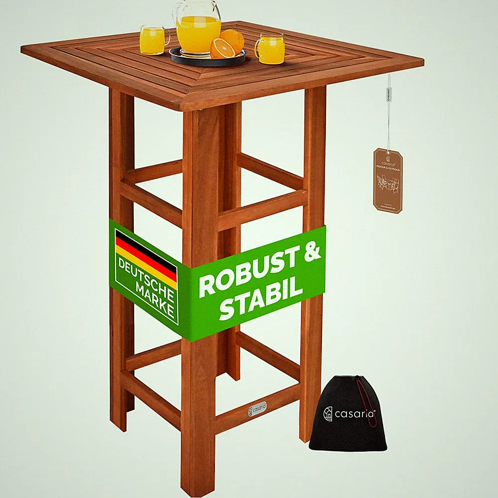 Stehtisch Bartisch Holz Bistrotisch Gartentisch Partytisch Holzstehtisch Garten