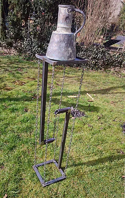 Stehtisch Bistrotisch Partytisch Metall Gartentisch Einstellbar. Unlackiert