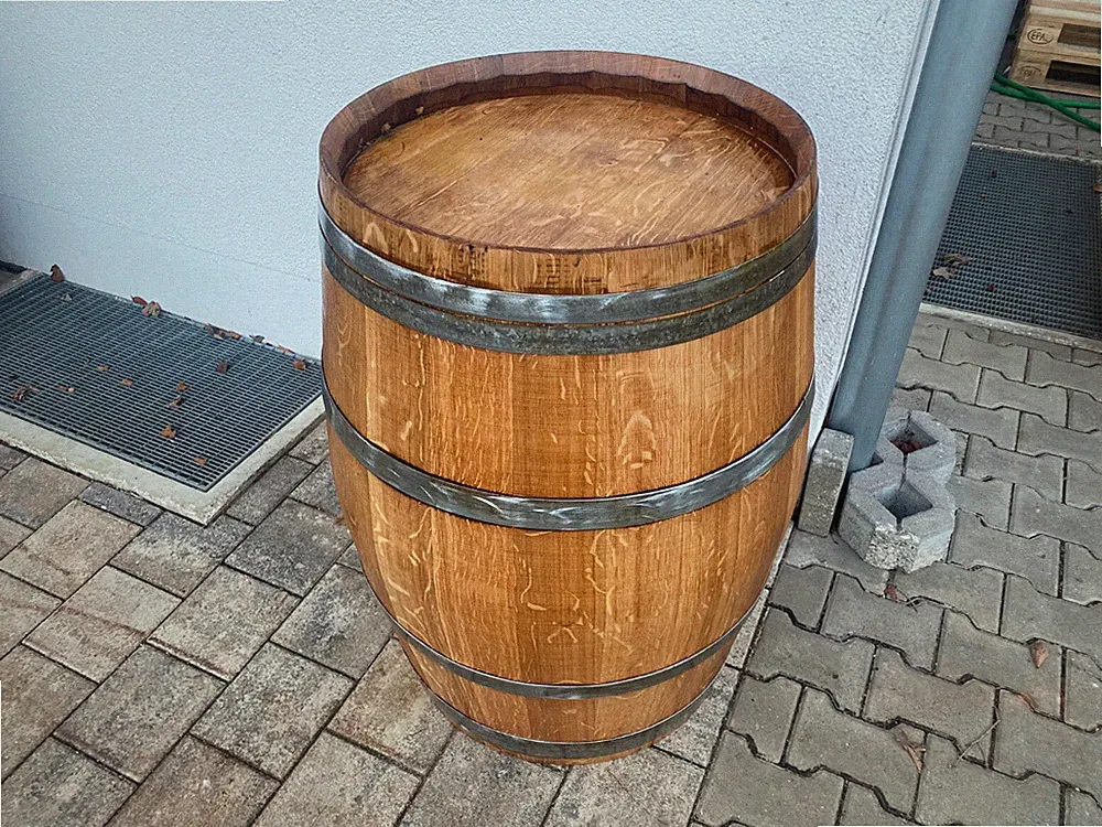 Stehtisch Holzfaß Eichenfaß Dekofass Gartenfaß gebrauchtes Weinfaß Tischfaß Faß