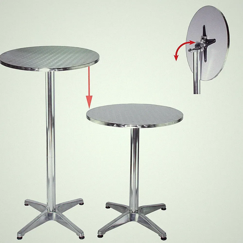 Stehtisch Partytisch Gartentisch ALU klappbar Bistrotisch höhenverstellbar Ø60cm