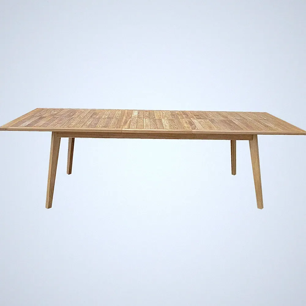 Teak Ausziehtisch 100x200/260 cm 3041 Kernholz hochwertig stabil Sonderangebot