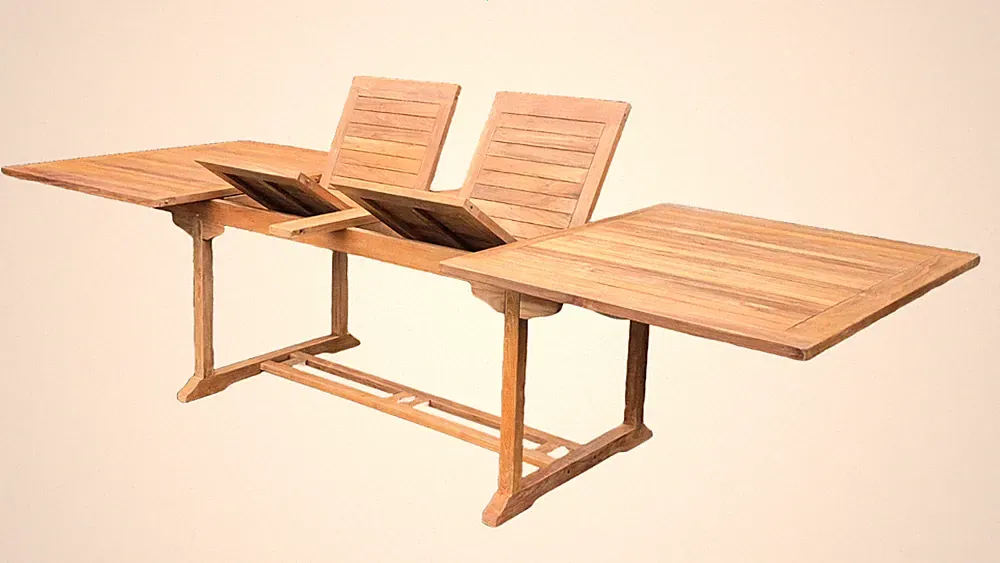 Teak Ausziehtisch 110x150/210 cm 3099 hochwertig Kernholz stabil Sonderangebot