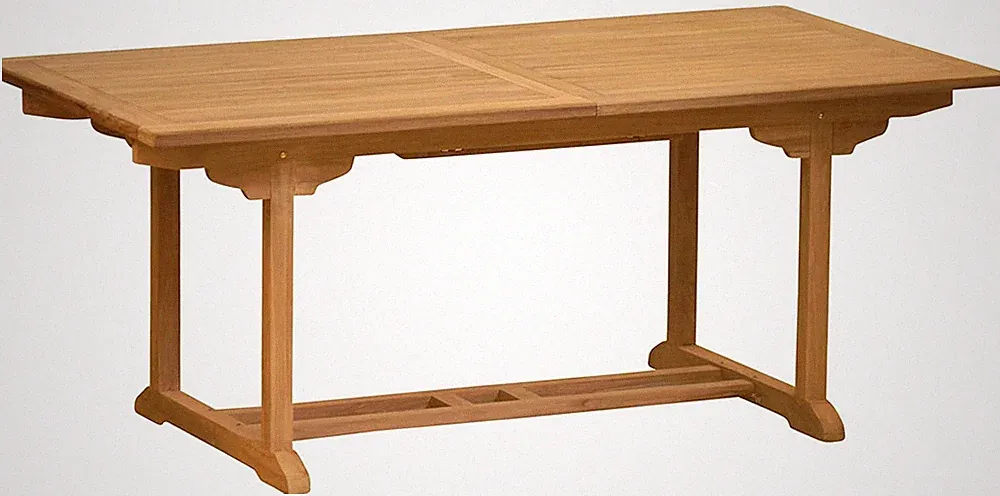 Teak Ausziehtisch Tivoli (bis zu 180>240 x 100 cm) Flexibel Esstisch Holz Garten