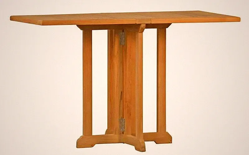 Teak Balkontisch Brighton (120 x 60 cm) Klappbar Klapptisch Balkon Holz Tisch