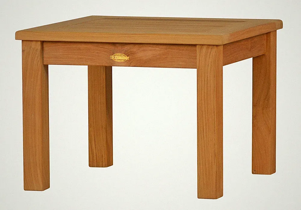 Teak Beistelltisch Brighton eckig (60x60 oder 75x50 cm) Holz Tisch Garten Balkon