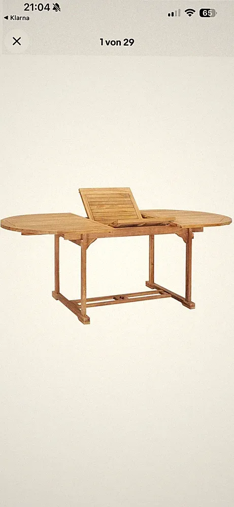 Teak Gartentisch Ausziehbar Esstisch Gartenmöbel Holztisch Massivholz