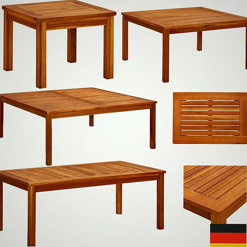 Teak Massiv Gartentisch Esstisch Terrassentisch Holztisch Balkon mehrere Auswhal