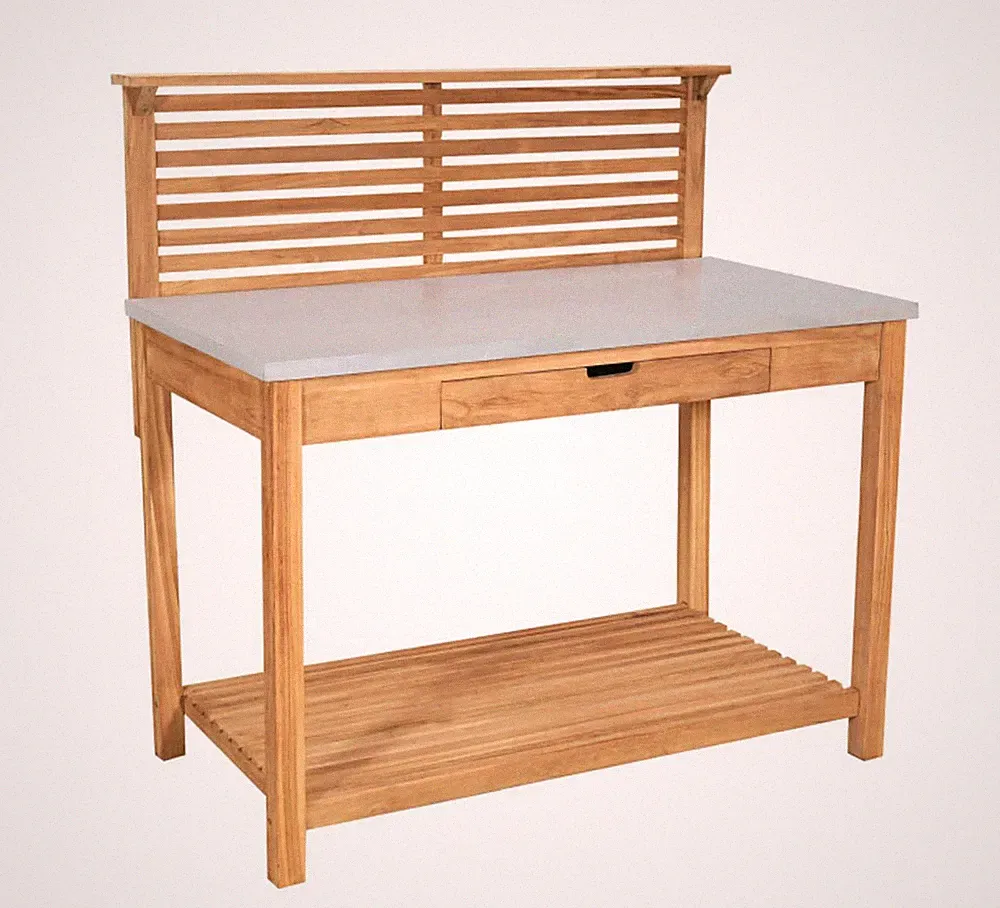 1 Schublade Gartentisch