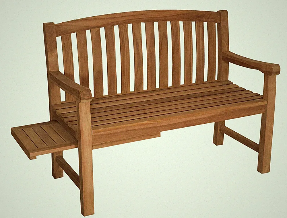 Teakholz Sitzbank - Gartenbank Lancaster 120 cm