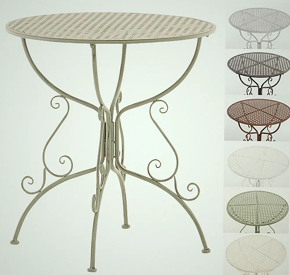 Tisch Amanda Gartentisch Eisen Metalltisch Balkontisch Beistelltisch Outdoor