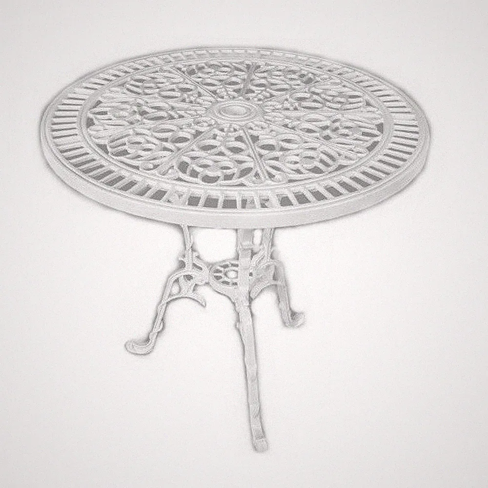Tisch Gartentisch Balkontisch Terrassentisch Kaffeetisch rund Gusseisen 75 cm