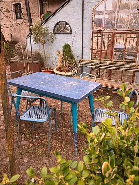 Tisch Konsole Gartentisch Beistelltisch Tolix Tisch Art Deco Bistrotisch Bistro