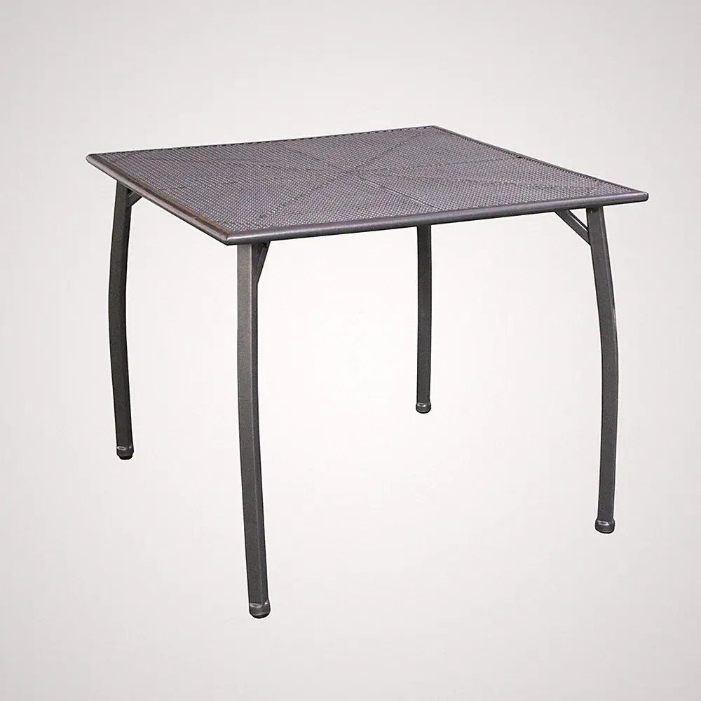 TISCH TOULOUSE GARTEN GARTENTISCH STAHLTISCH STAHL METALL GREEMOTION 90X90X74 CM
