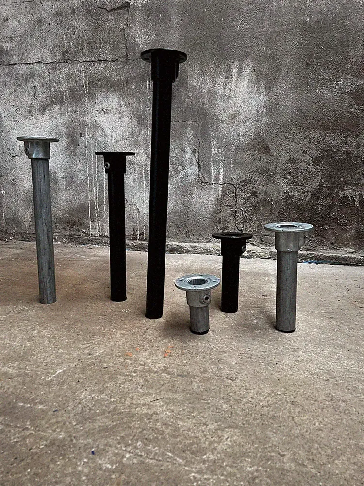 Tischbein Bank verzinkt oder schwarz pulverbeschichtet Outdoor Garten Industrial GL