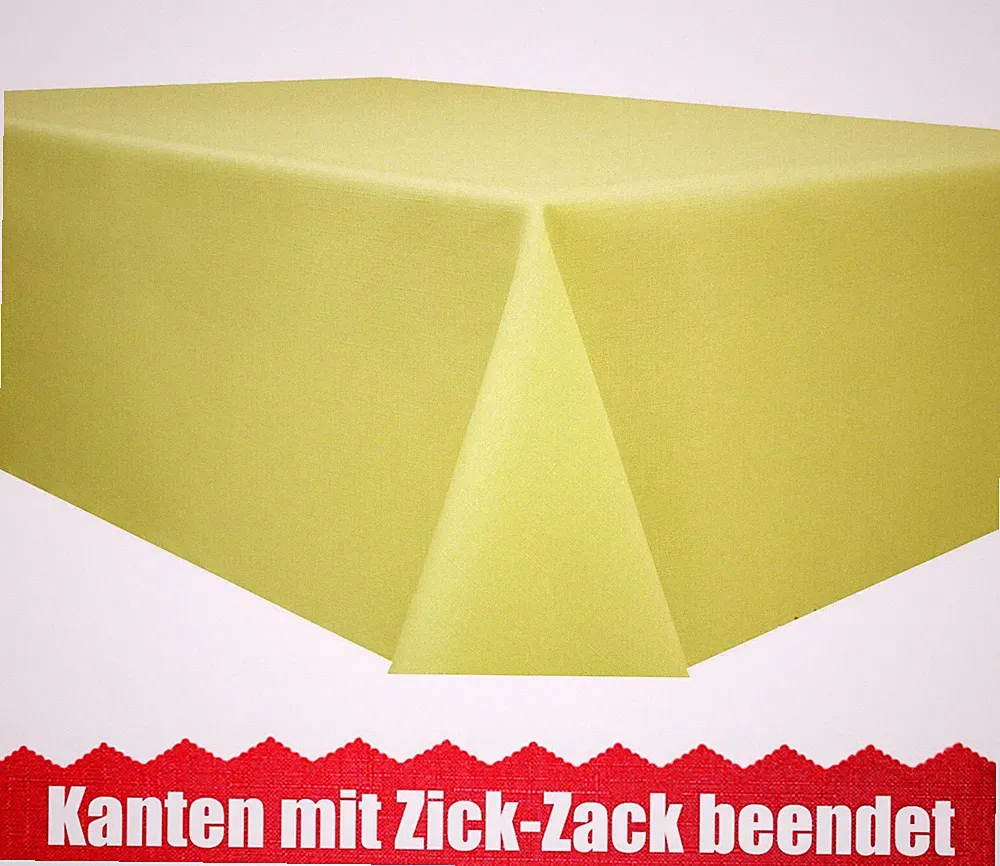 TISCHDECKE ABWASCHBAR Tischläufer Leinenoptik SCHMUTZ ABWEISEND Gartentischdecke