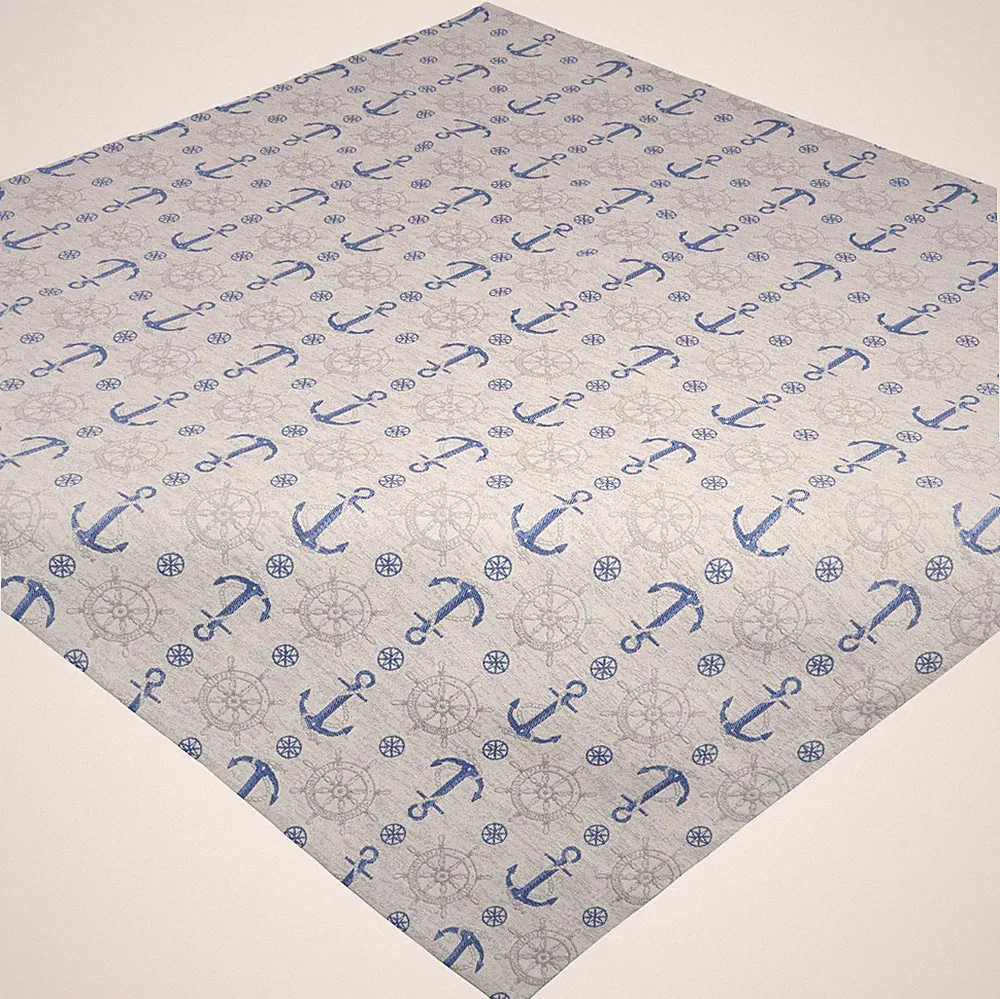 Tischdecke Mitteldecke Anker Maritim Tischdekoration Sommer Nautik Stoff Sandner