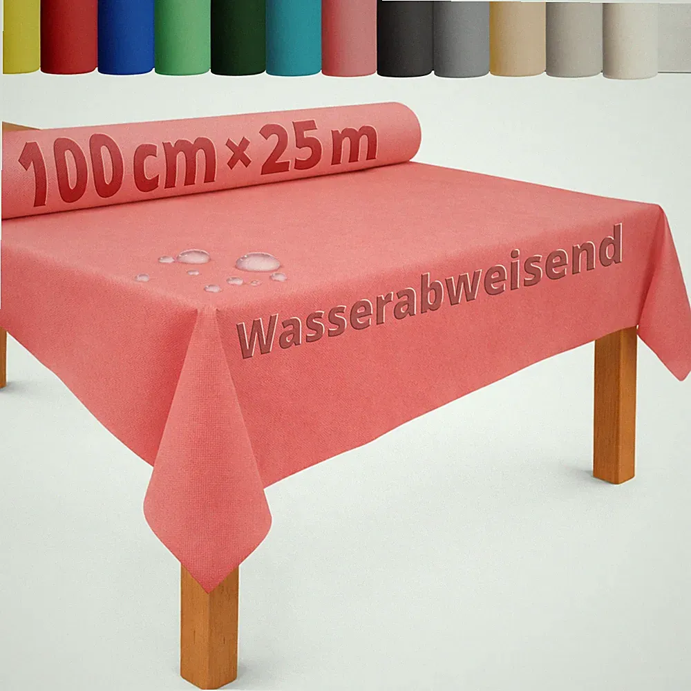 Tischdecke Rolle Tischdeckenrolle Vliesstoff Vlies wasserabweisend