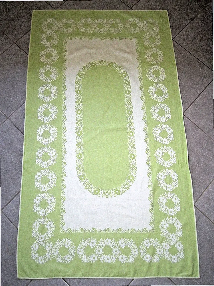 Tischdecke Wendetischdecke rechteckig 180x105 cm Garten Terasse Art Deco DDR